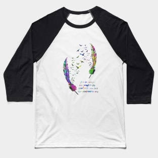 Birds feather Baseball T-Shirt